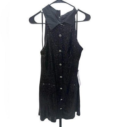 B Darlin Black Velvet Mini Dress