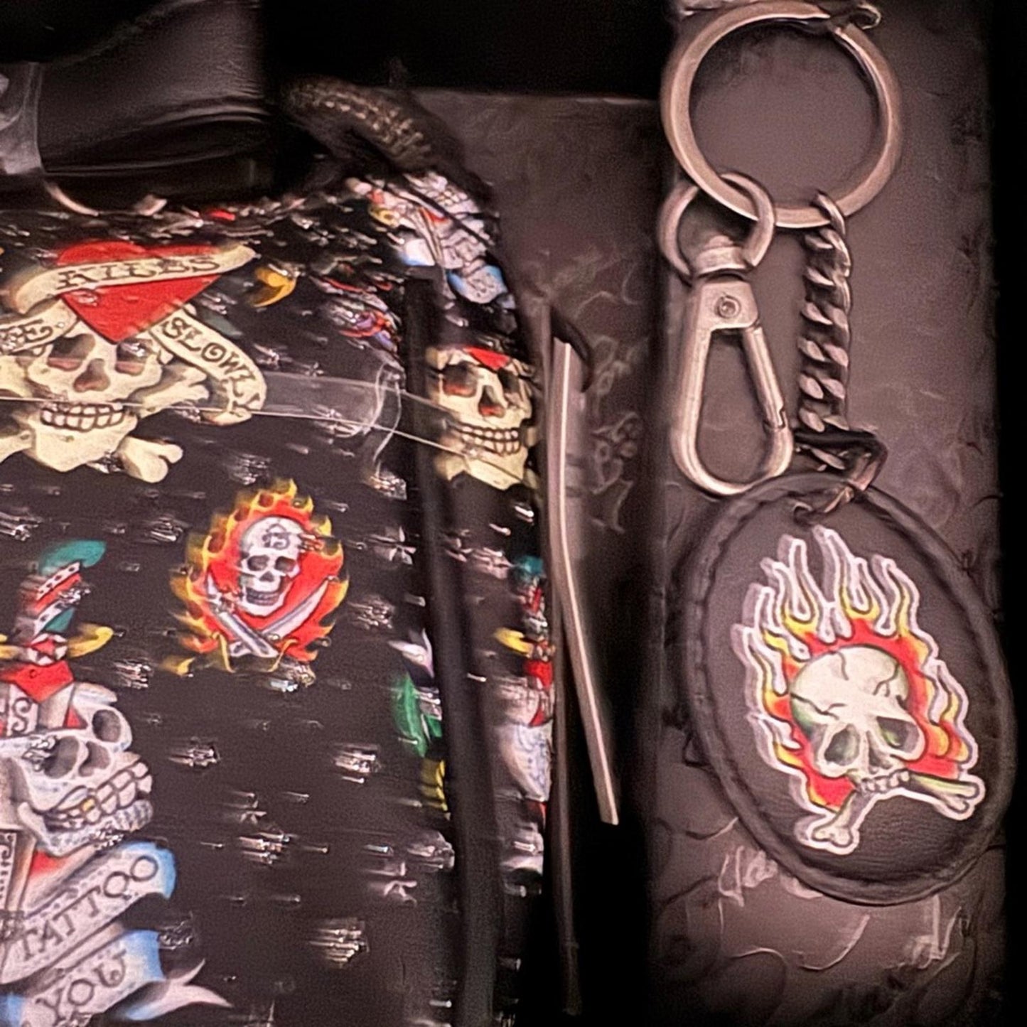Ed Hardy Convertible Wristlet & Key Ring