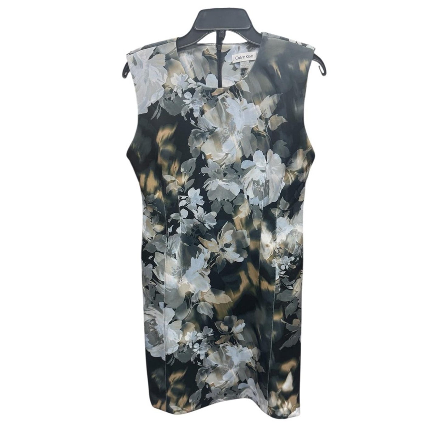 Calvin Klein Black and White Floral Dress