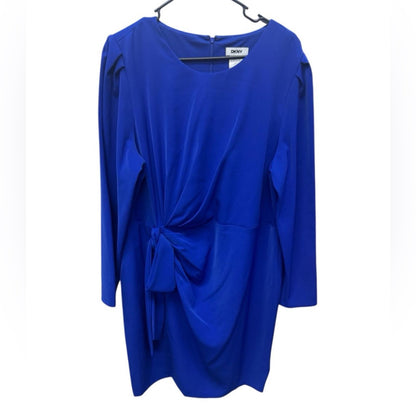 DKNY Royal Blue Long Sleeve Dress