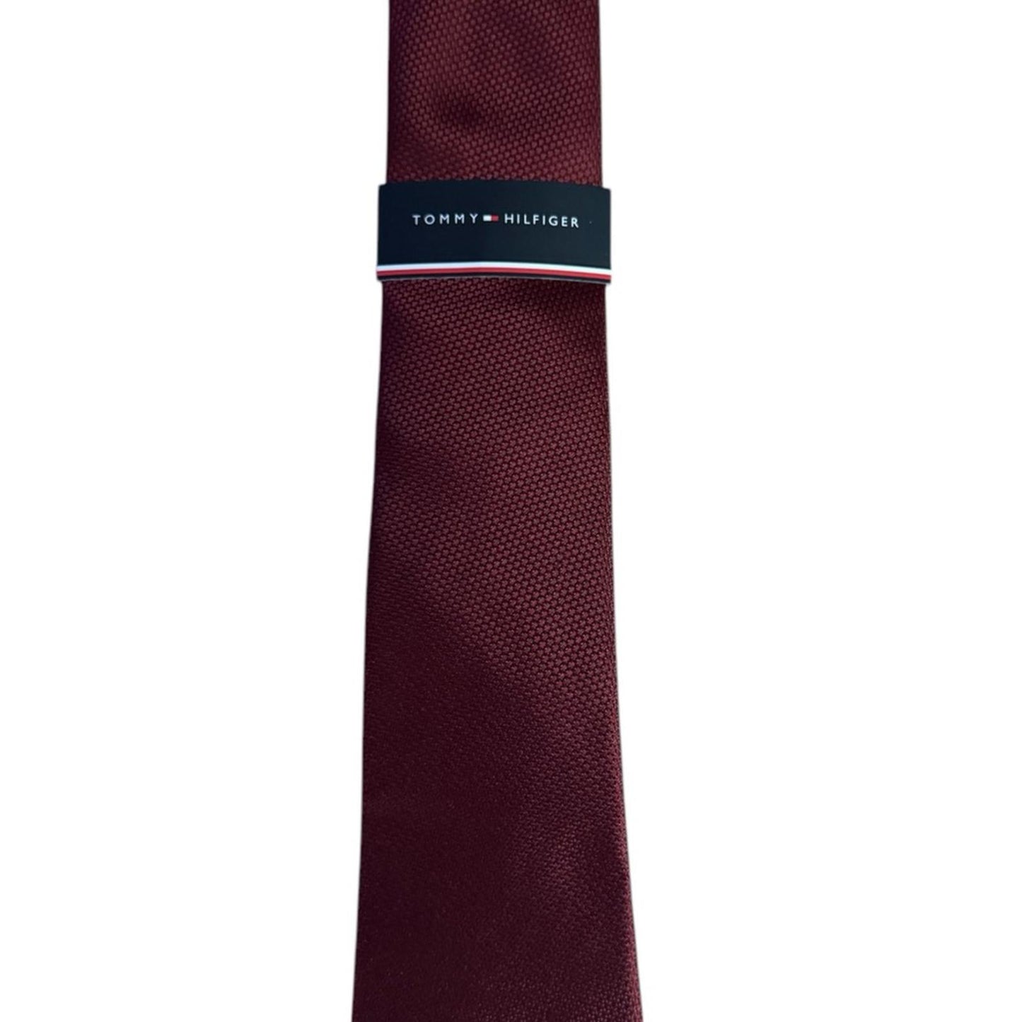 Tommy Hilfiger Men's Burgundy Tie