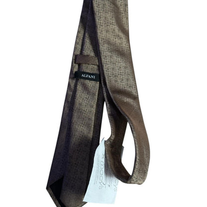 Alfani Classic Brown Men's Tie