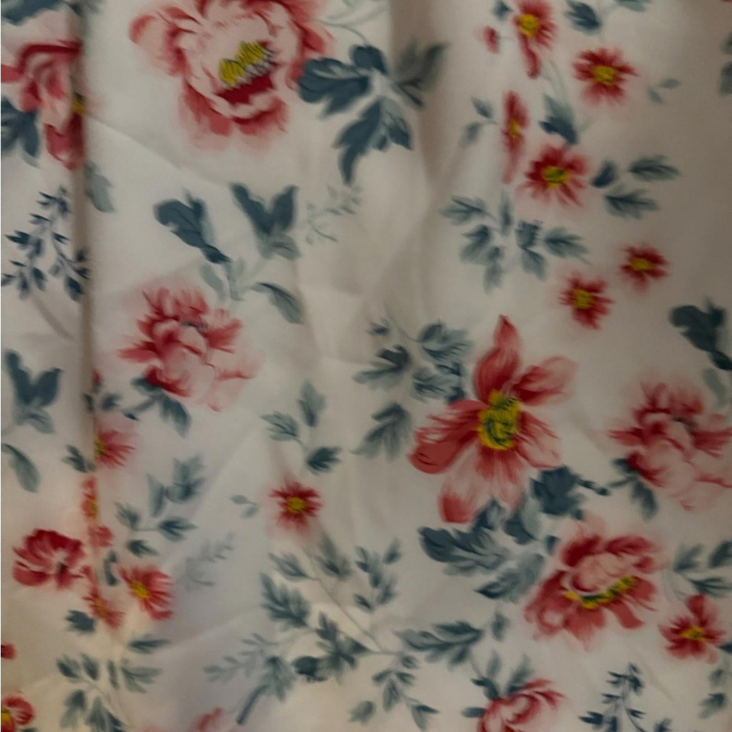 Floral Peach and White Girls Dress