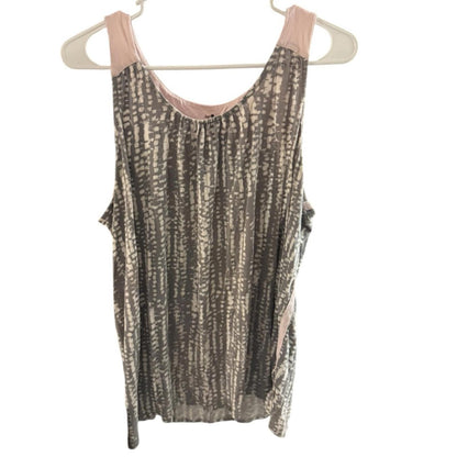 Pre-Love Elegant Gray and Pink Women's Pajama Top