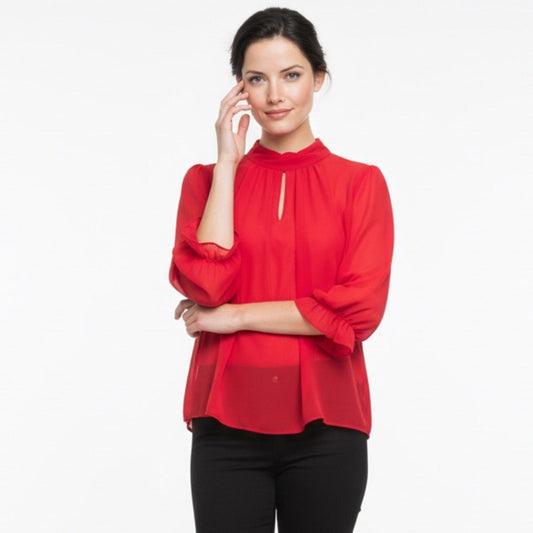 Vince Camuto Vibrant Red Blouse